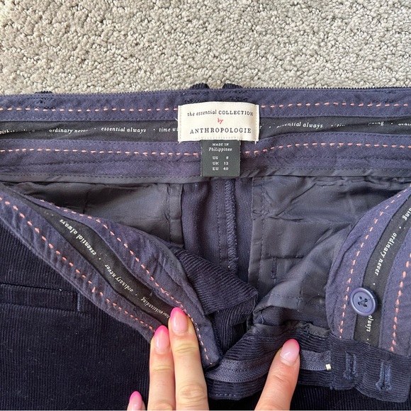 NWOT Anthropologie The Essential Cropped Flare Corduroys - Picture 6 of 7